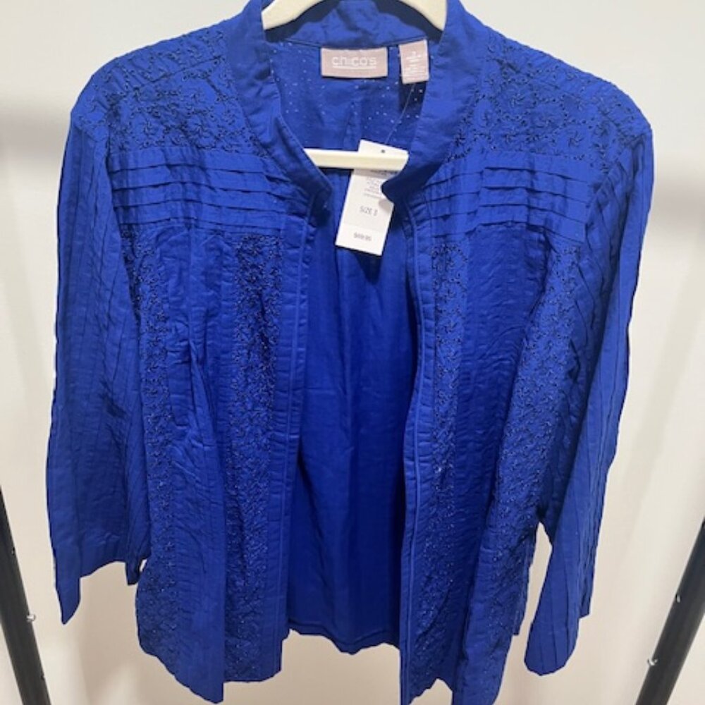 Victoria Eyelet-Pleat Blouse